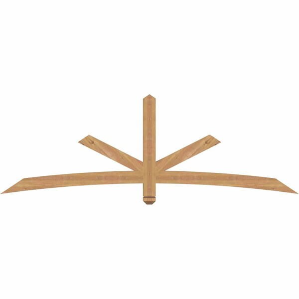 Ekena Millwork Alberta Smooth Timber Gable Bracket, Western Red Cedar, 84"W x 28"H x 3 1/2"D x 3 1/2"F, 8/12 Pitch GBW084X28X0404ALB00SWR - main